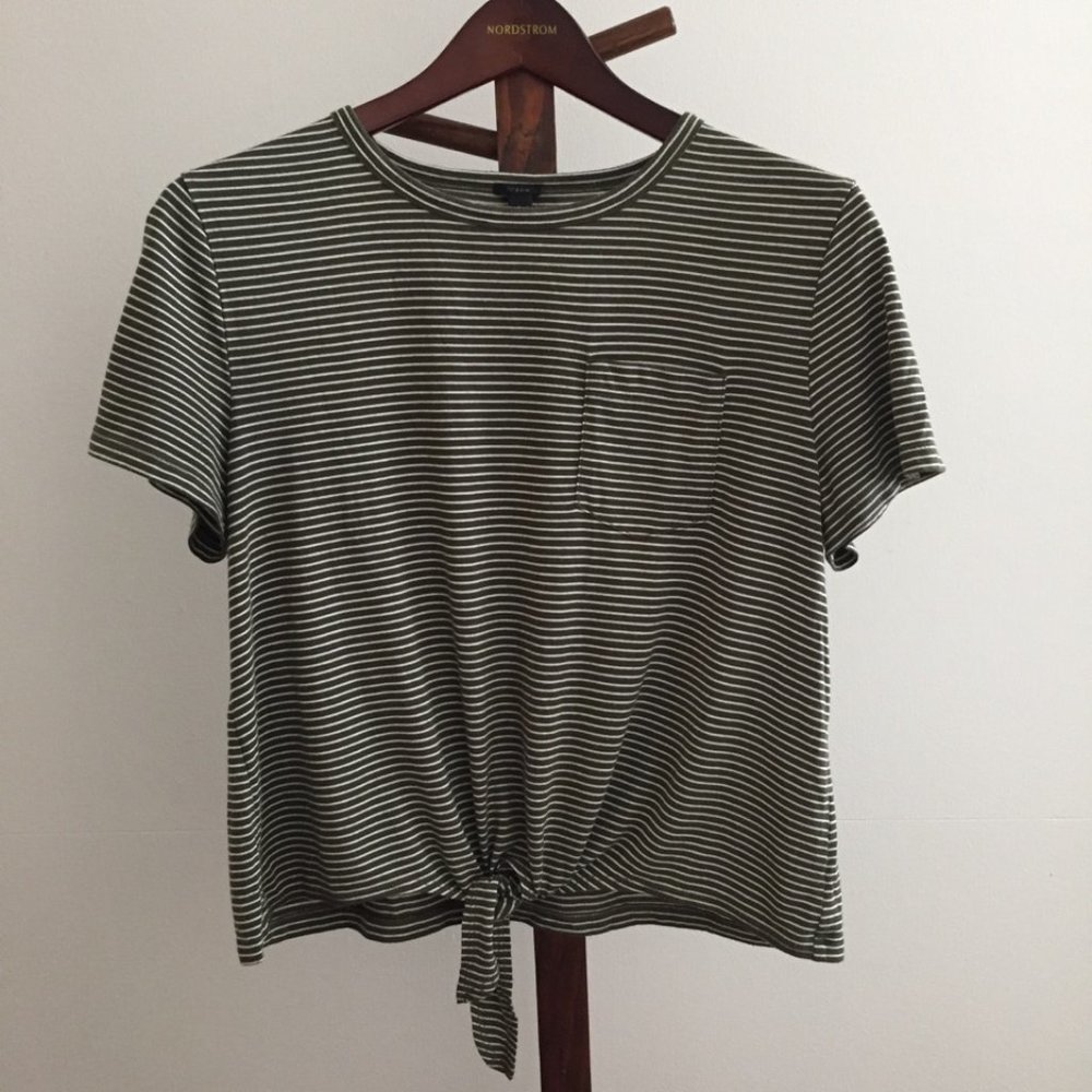 J.Crew Tie Front T-shirt